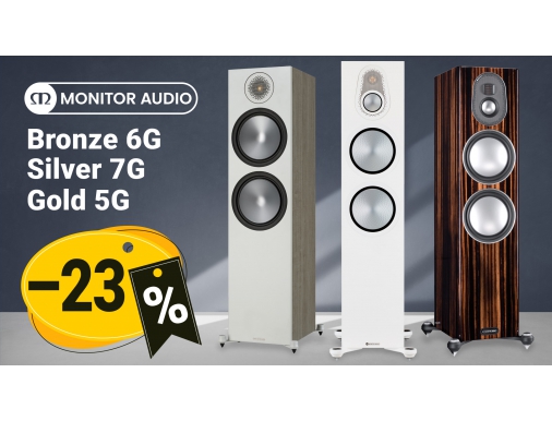 АКЦИЯ: – 23% на акустику Monitor Audio в наличии!